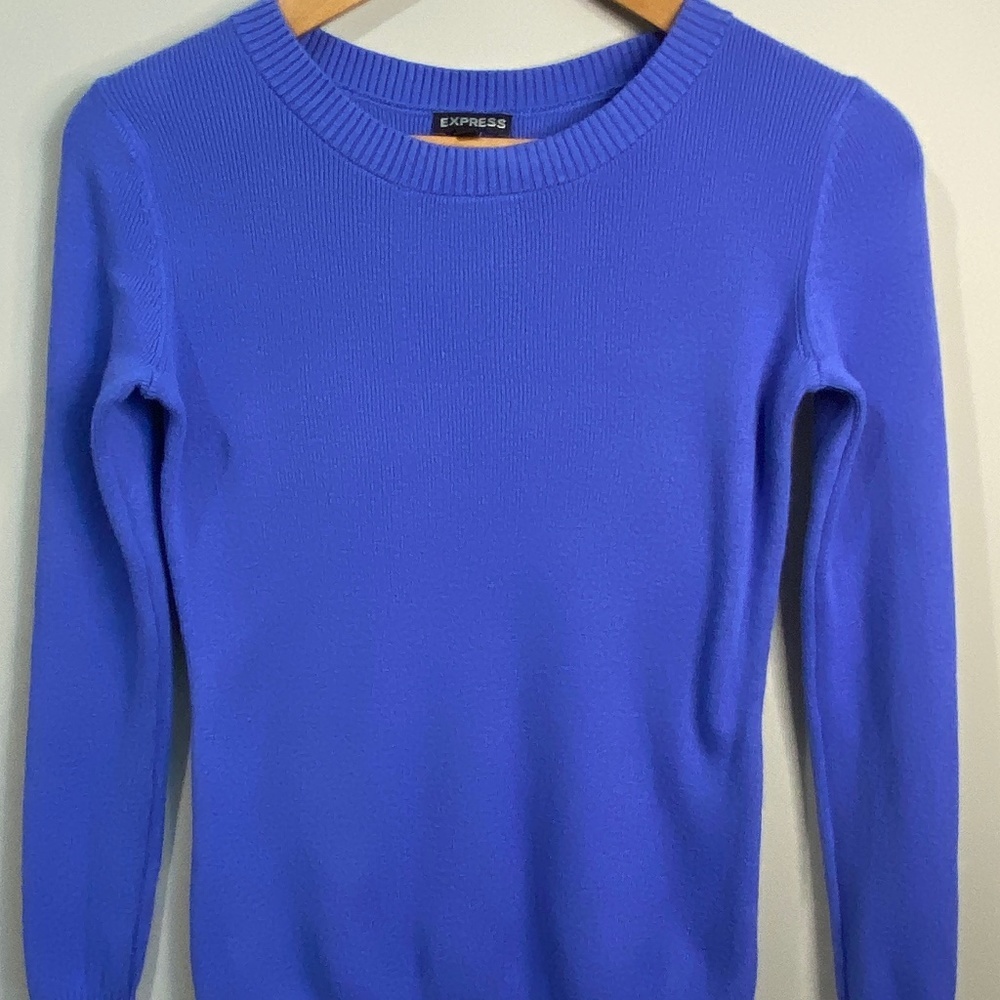 Express Cobalt Blue Crewneck Sweater